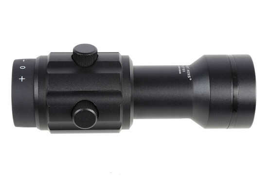 The Primary Arms 30mm red dot magnifier features a fixed 3x magnification
